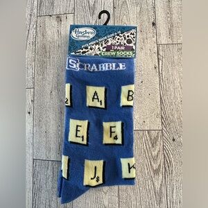 🌵 3/$15 Scrabble Blue Crew Socks ( see description)